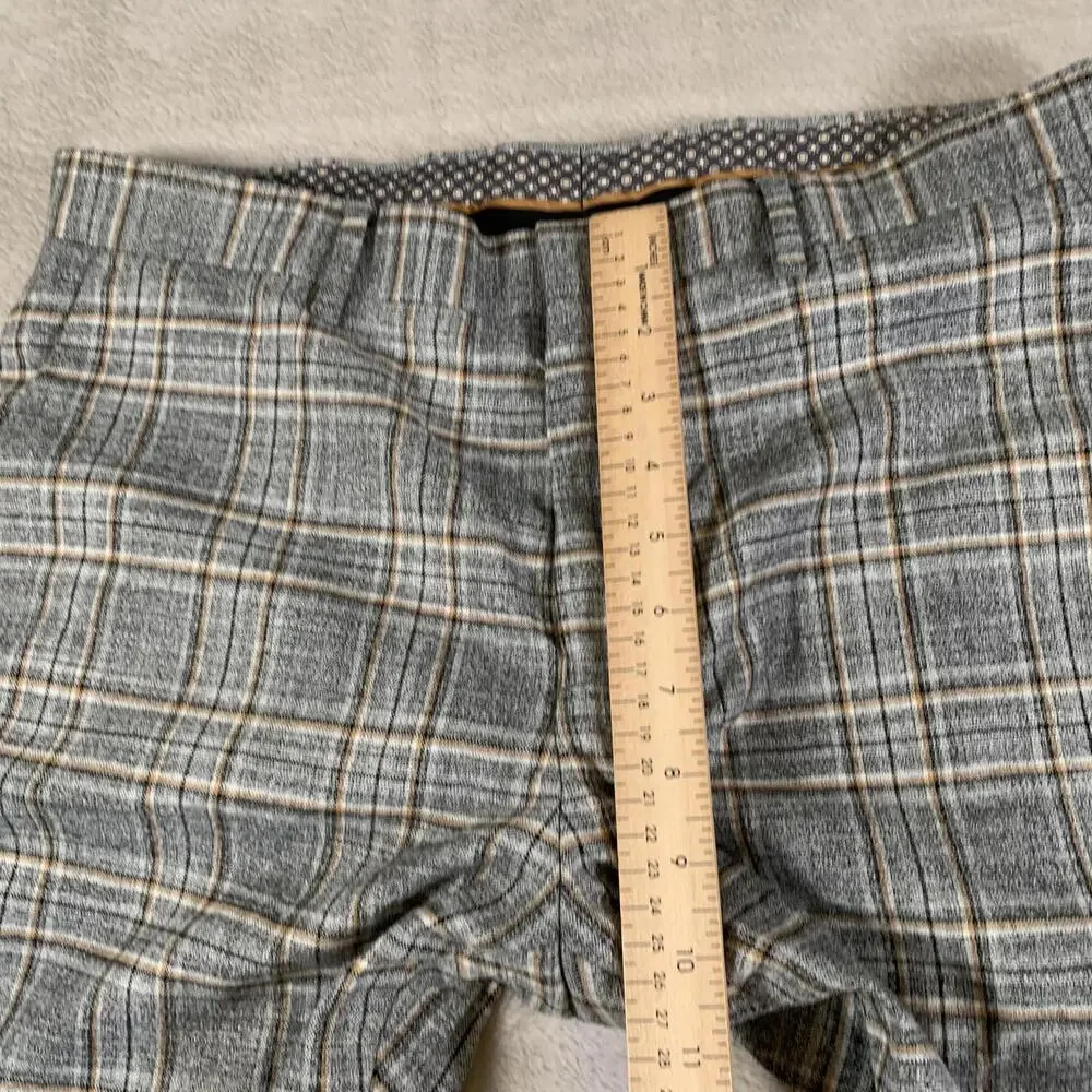Murano Pants Mens 33x30 Gray Plaid Evan Fit Modern Comfort Flat‎ Front Dress - Picture 4 of 14